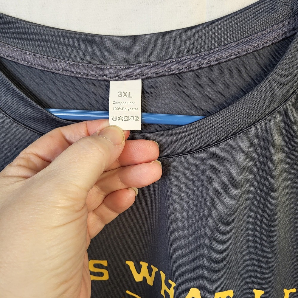 Mens 3XL I Smoke Meat‎ And I Know Things Graphic T-Shirt Gray BBQ Grilling Tee - Picture 3 of 5